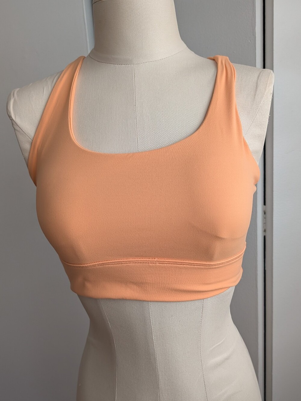 Peach Scoop-Neck Sports Bra - Women Intimates & Sleepwear